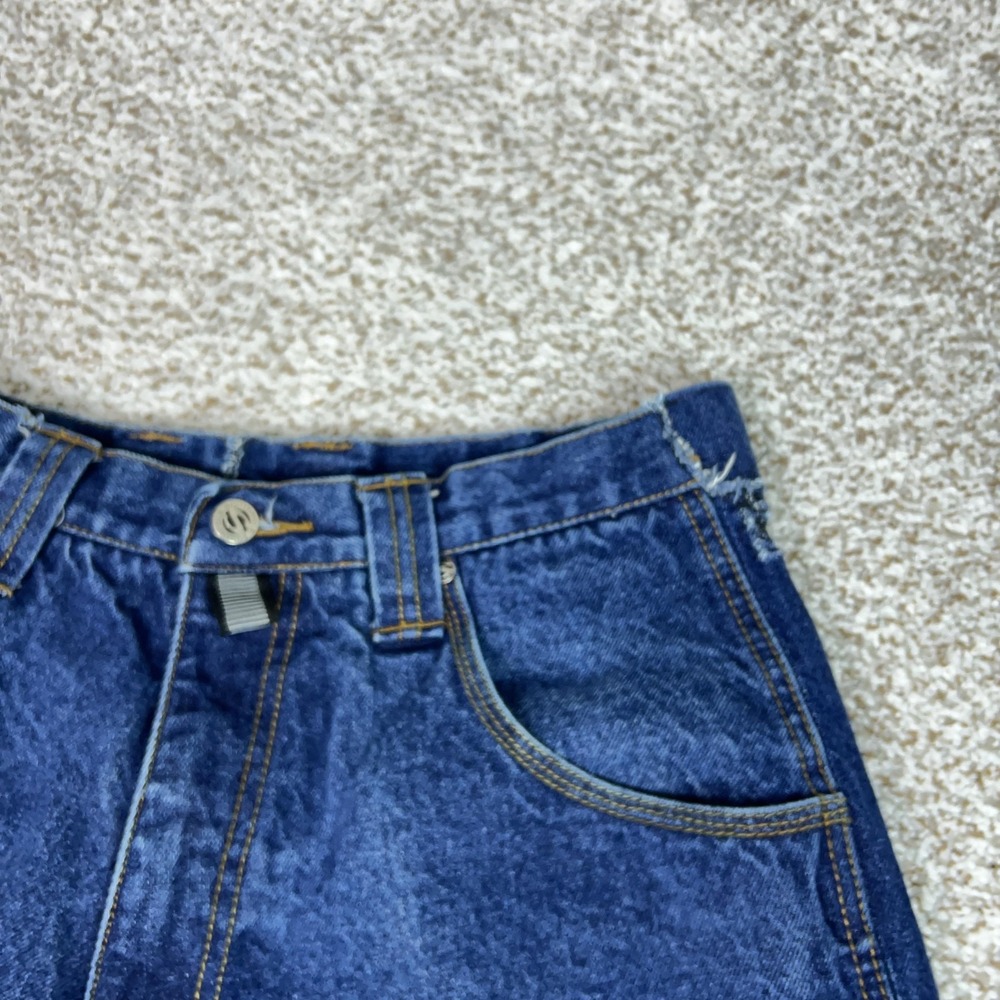 Vintage Southpole Shorts Mens 30 Blue Denim Jorts Embroidered Baggy Y2K Hip Hop - Picture 4 of 12